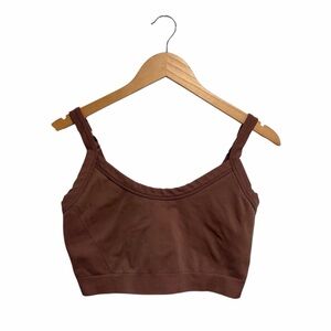 2/$25 Old Navy Women's Chocolate Seamless Light Support Sports Bra Adjustable